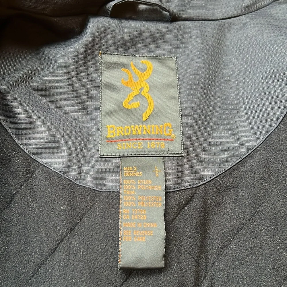 Browning Men’s Coat Size Large - Blue and Black in Great Shape!